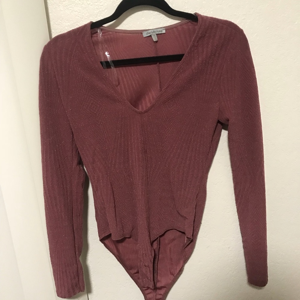 SPARKLY pink bodysuit!